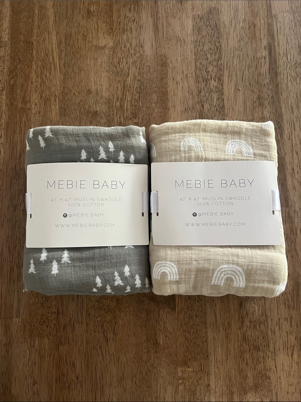 Mebie Baby Swaddles - Set of 2